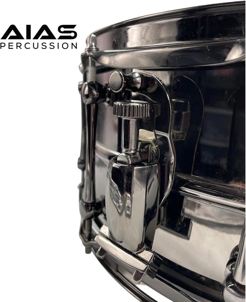 AIAS Snare Drum Strainer and Butt Plate Set (AS-3) with Mounting Hardware and Chrome Finish for Drum Restoration Projects - Image 5